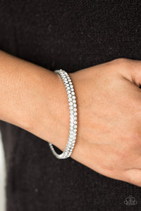 Decked Out In Diamonds - White Bracelet