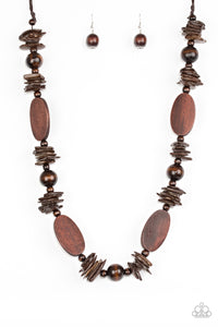 Carefree Cococay - Brown Necklace