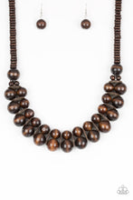 Load image into Gallery viewer, Caribbean Cover Girl - Brown Necklace
