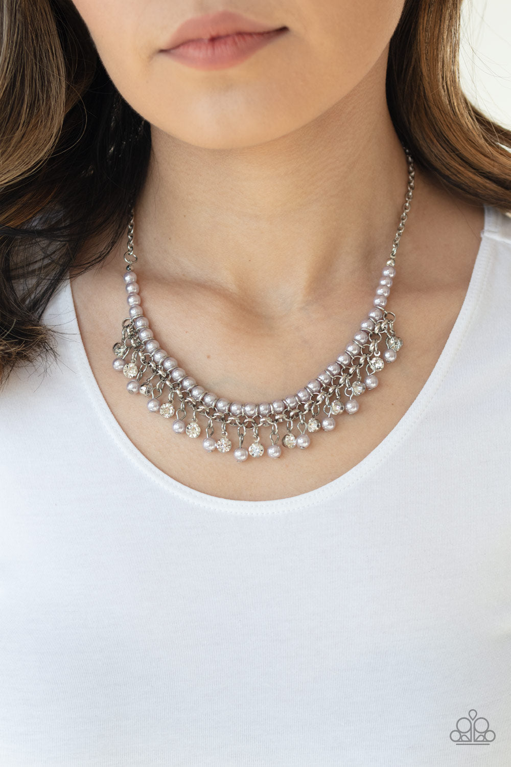 A Touch of CLASSY - White Necklace