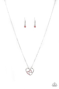 Follow Your HEARTTHROB - Pink Necklace