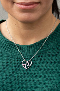 Follow Your HEARTTHROB - Pink Necklace