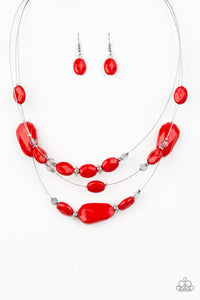 Radiant Reflections - Red Necklace