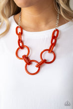 Load image into Gallery viewer, Turn Up The Heat - Orange Necklace
