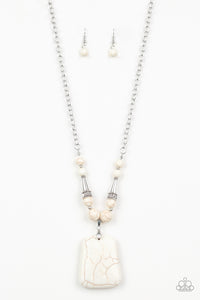 Sandstone Oasis -White Necklace