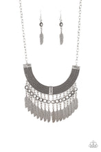 Load image into Gallery viewer, Fierce in Feathers - Silver Necklace
