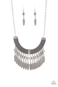 Fierce in Feathers - Silver Necklace