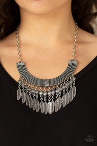 Fierce in Feathers - Silver Necklace