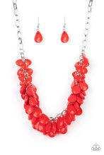 Load image into Gallery viewer, Colorfully Clustered - Red Necklace
