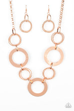 Load image into Gallery viewer, Ringed in Radiance - Copper Necklace
