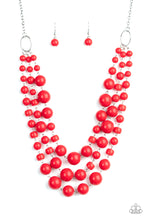 Load image into Gallery viewer, Everyone Scatter! - Red Necklace
