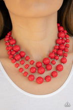 Load image into Gallery viewer, Everyone Scatter! - Red Necklace
