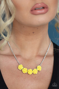 Garden Party Posh - Yellow Necklace