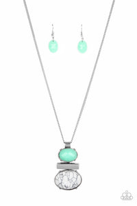 Finding Balance - Green Necklace