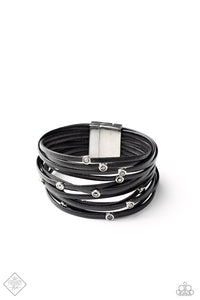 Fearlessly Layered - Black Bracelet