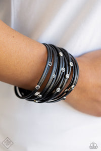 Fearlessly Layered - Black Bracelet