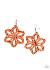 Bahama Blossoms - Orange Earrings