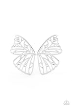 Load image into Gallery viewer, Butterfly Frills - Silver Earrings
