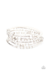 Head-Turning Twinkle - White Bracelet