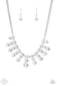 Celebrity Couture - White Necklace - Fiercely 5th Avenue