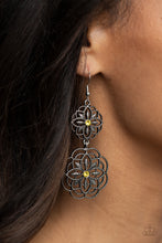 Load image into Gallery viewer, Mandala Mecca - Yellow Earrings
