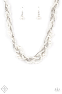 Royal Reminiscence - White Necklace - Fiercely 5th Avenue