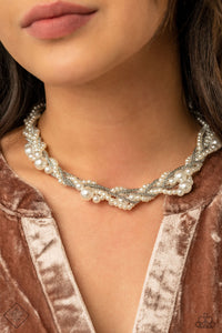 Royal Reminiscence - White Necklace - Fiercely 5th Avenue