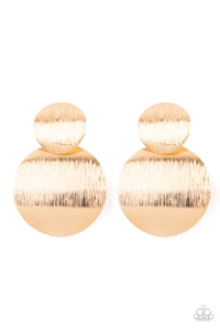 Here Today, GONG Tomorrow - Gold Earrings