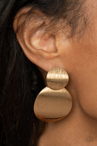 Here Today, GONG Tomorrow - Gold Earrings