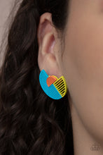 Load image into Gallery viewer, Its Just an Expression - Blue Earrings
