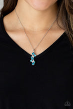 Load image into Gallery viewer, Classically Clustered - Blue Necklace
