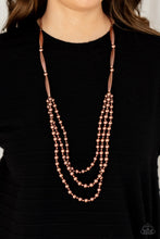 Load image into Gallery viewer, Beaded Beacon - Copper Necklace
