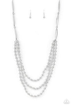 Load image into Gallery viewer, Beaded Beacon - Silver Necklace
