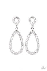 Regal Revival - White Earrings