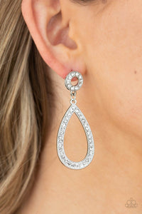 Regal Revival - White Earrings