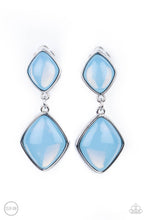 Load image into Gallery viewer, Double Dipping Diamonds - Blue Earrings
