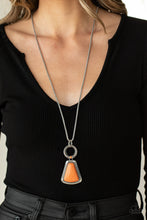 Load image into Gallery viewer, Stone Prairies - Orange Necklace
