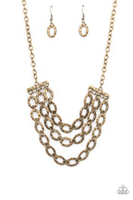 Load image into Gallery viewer, Repeat After Me - Brass Necklace
