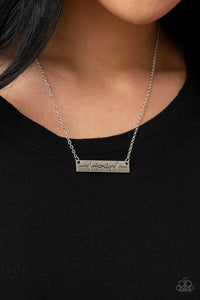 Living The Mom Life - Silver Necklace