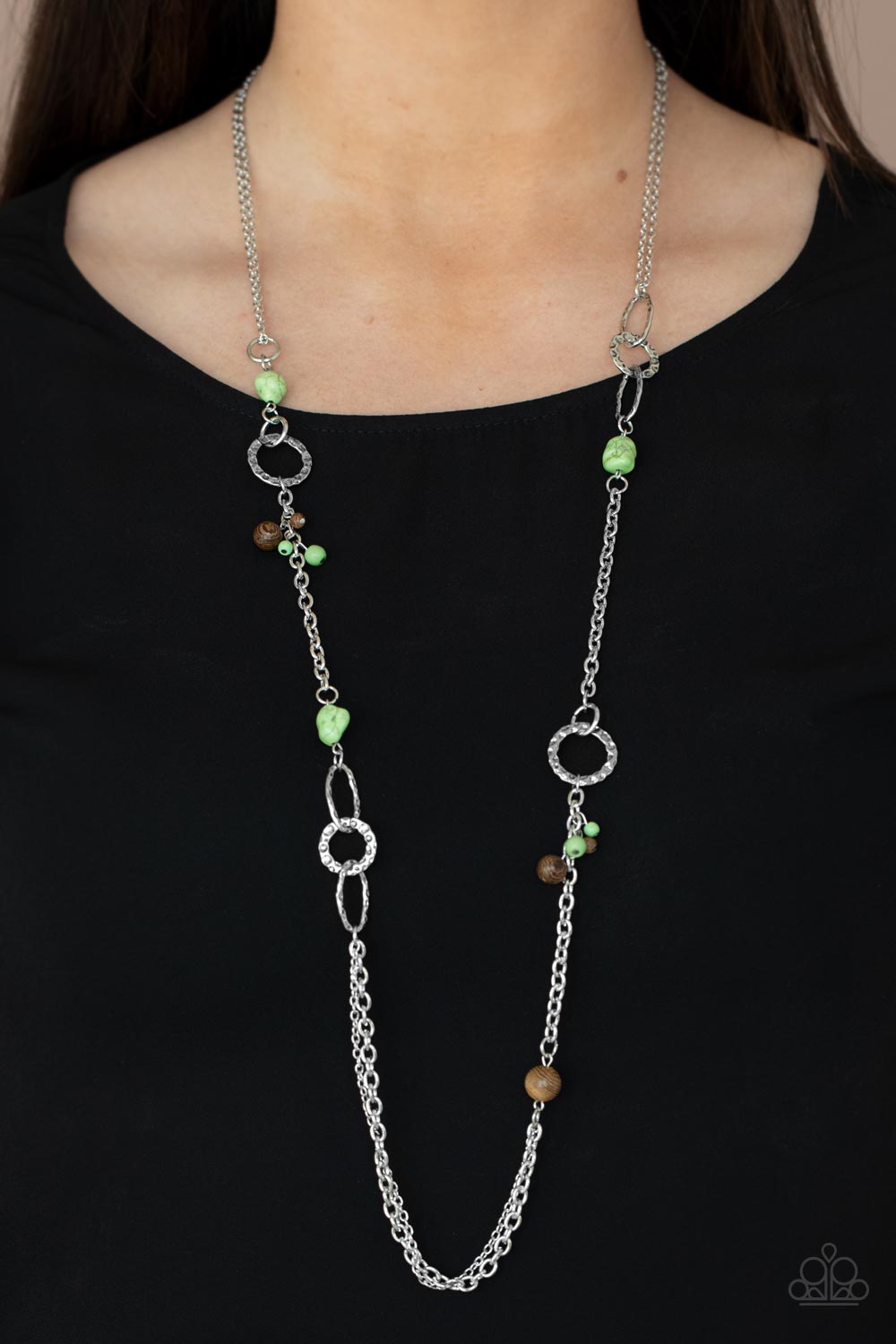 Sandstone Safari - Green Necklace