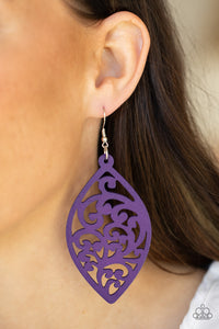 Coral Garden - Purple Earrings