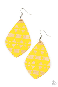 Zimbabwe Zoo - Yellow Earrings