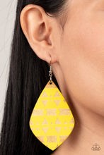 Load image into Gallery viewer, Zimbabwe Zoo - Yellow Earrings
