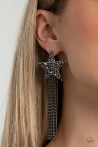 Superstar Solo - Black Earrings