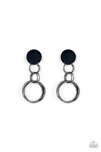 Industrialized Fashion - Black Earrings