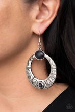 Load image into Gallery viewer, Garden Glyphs - Black Earrings
