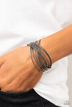 Load image into Gallery viewer, Industrialized Shimmer - Black Bracelet
