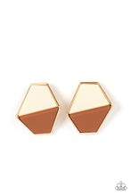 Load image into Gallery viewer, Generically Geometric - Brown Earrings
