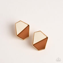 Load image into Gallery viewer, Generically Geometric - Brown Earrings
