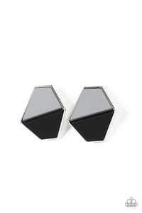 Generically Geometric - Black Earrings